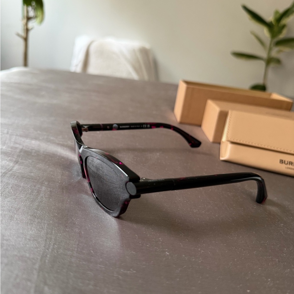 Burberry Black and Pink Sunglasses